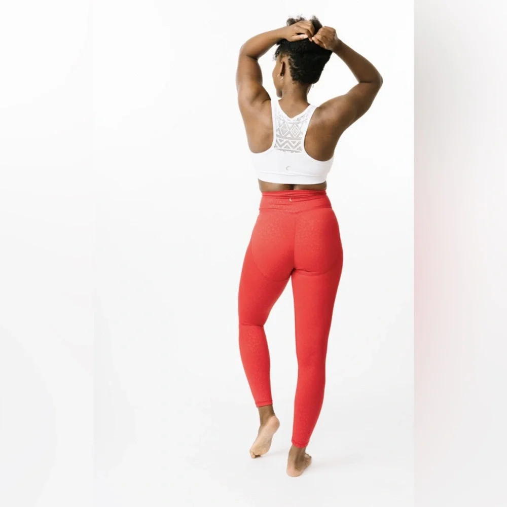 Zyia Red Leapord Scrunchy What  light n tight hi-Rise size 12 - Picture 3 of 11